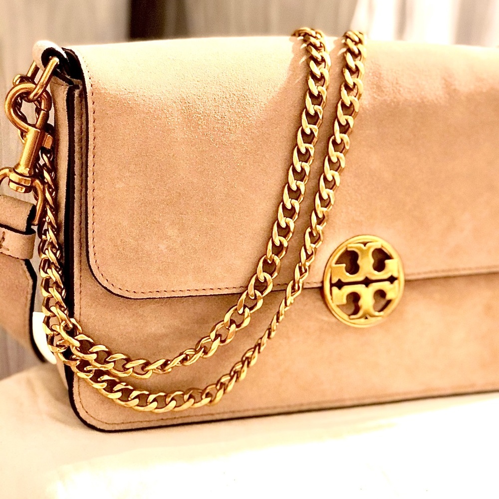 Tory Burch Chelsea Suede Shoulder Crossbody NEW!